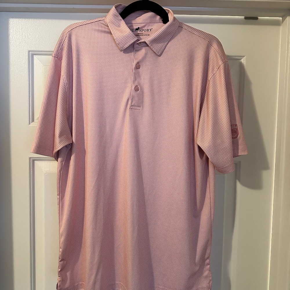 Horn Legend Pink Golf Polo (Course Logo L-Sleeve)